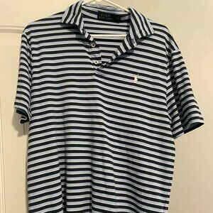 Ralph Lauren Polo Short Sleeve Men Large-Collared, Striped